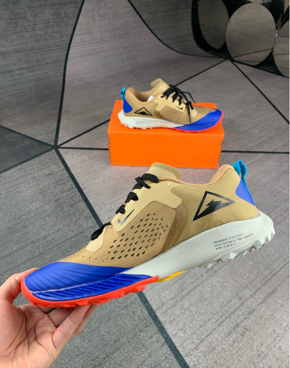 2020 Men Nike Air Zoom Terra Kiger 5 XY Brown Blue Red Running Shoes